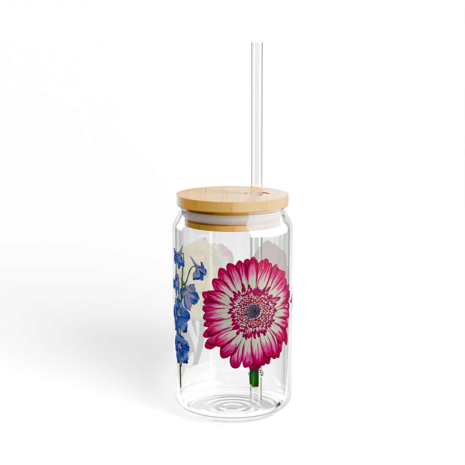Flower Collection Glass Cup for IVL's, water, etc, 16oz